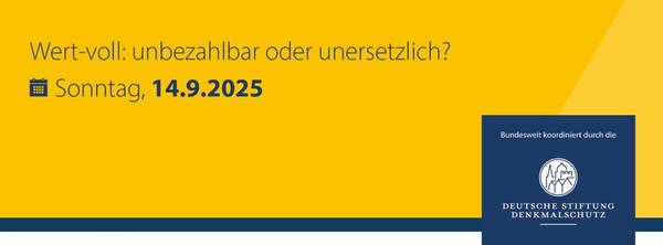 Wert-voll: unbezahlbar oder unersetzlich? Sonntag, 14.9.2025
